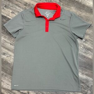 Men’s Nike Dri-FIT size large shirt.